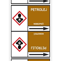 Značení potrubí, petrolej